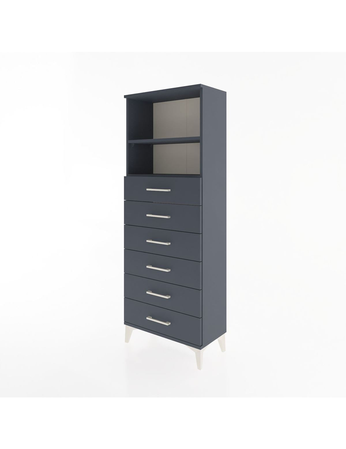 Arges Dolap 2 Raflı 6 Çekmeceli 60x30x163 - S20M084V5A