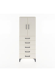 Arges Dolap 2 Raflı 5 Çekmeceli 2 Kapaklı 60x30x163 Aytaşı-Aytaşı