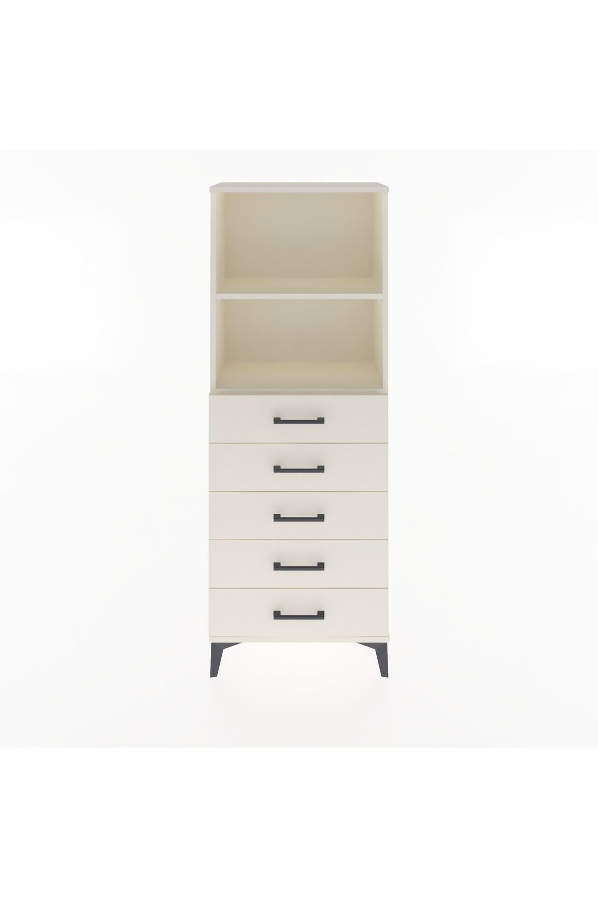 Arges Dolap 2 Raflı 5 Çekmeceli 60x30x163 Aytaşı-Aytaşı