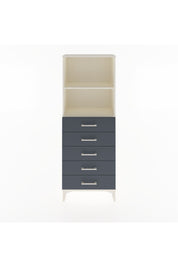 Arges Dolap 2 Raflı 5 Çekmeceli 60x30x163 Aytaşı-Antrasit