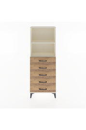 Arges Dolap 2 Raflı 5 Çekmeceli 60x30x163 Aytaşı-Çam