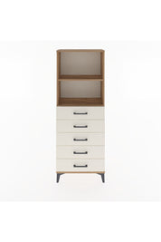Arges Dolap 2 Raflı 5 Çekmeceli 60x30x163 Çam-Aytaşı