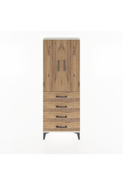 Arges Dolap 3 Raflı 4 Çekmeceli 2 Kapaklı 60x30x163 Aytaşı-Çam