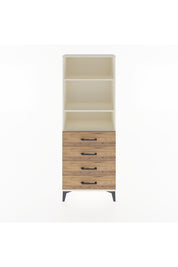 Arges Dolap 2 Raflı 4 Çekmeceli 60x30x163 Aytaşı-Çam