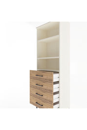 Arges Dolap 2 Raflı 4 Çekmeceli 60x30x163 Aytaşı-Çam