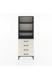 Arges Dolap 2 Raflı 4 Çekmeceli 60x30x163 Antrasit-Aytaşı