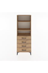 Arges Dolap 2 Raflı 4 Çekmeceli 60x30x163