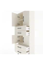 Arges Dolap 3 Raflı 4 Çekmeceli 4 Kapaklı 60x30x163 Aytaşı-Aytaşı