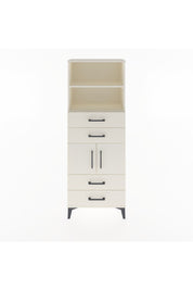 Arges Dolap 3 Raflı 4 Çekmeceli 2 Kapaklı 60x30x163 Aytaşı-Aytaşı