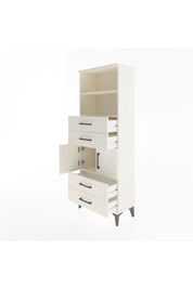 Arges Dolap 3 Raflı 4 Çekmeceli 2 Kapaklı 60x30x163 Aytaşı-Aytaşı