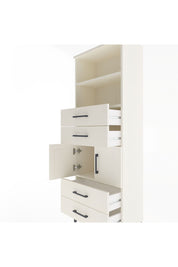 Arges Dolap 3 Raflı 4 Çekmeceli 2 Kapaklı 60x30x163 Aytaşı-Aytaşı