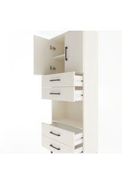 Arges Dolap 3 Raflı 4 Çekmeceli 2 Kapaklı 60x30x163 Aytaşı-Aytaşı