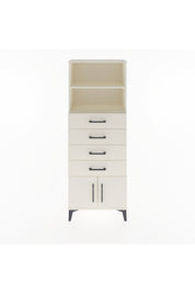 Arges Dolap 2 Raflı 4 Çekmeceli 2 Kapaklı 60x30x163 Aytaşı-Aytaşı