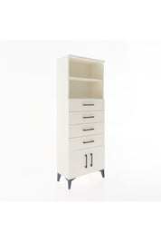 Arges Dolap 2 Raflı 4 Çekmeceli 2 Kapaklı 60x30x163 Aytaşı-Aytaşı