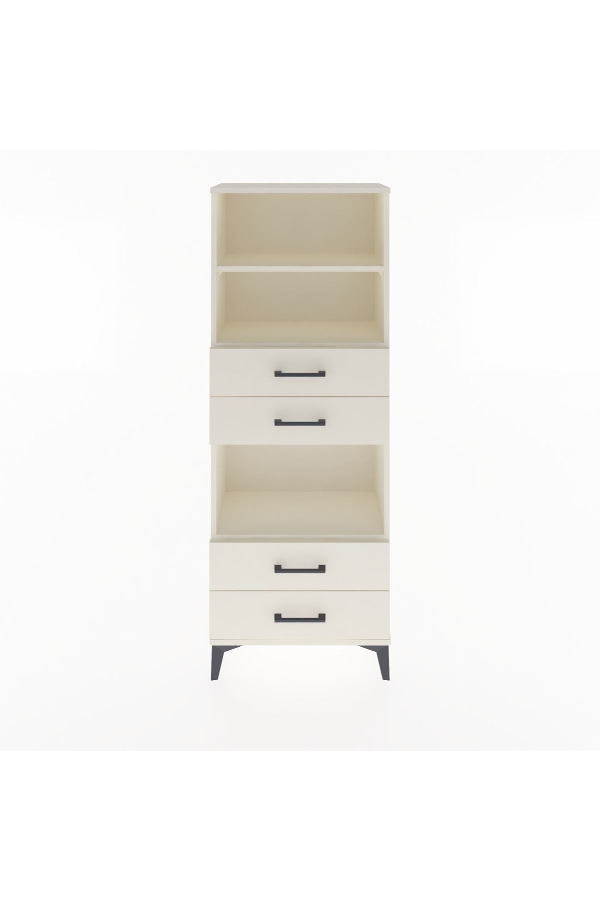 Arges Dolap 3 Raflı 4 Çekmeceli 60x30x163 Aytaşı-Aytaşı