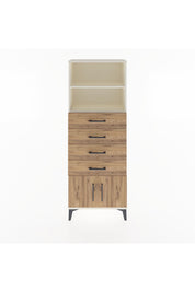 Arges Dolap 2 Raflı 4 Çekmeceli 2 Kapaklı 60x30x163 Aytaşı-Çam