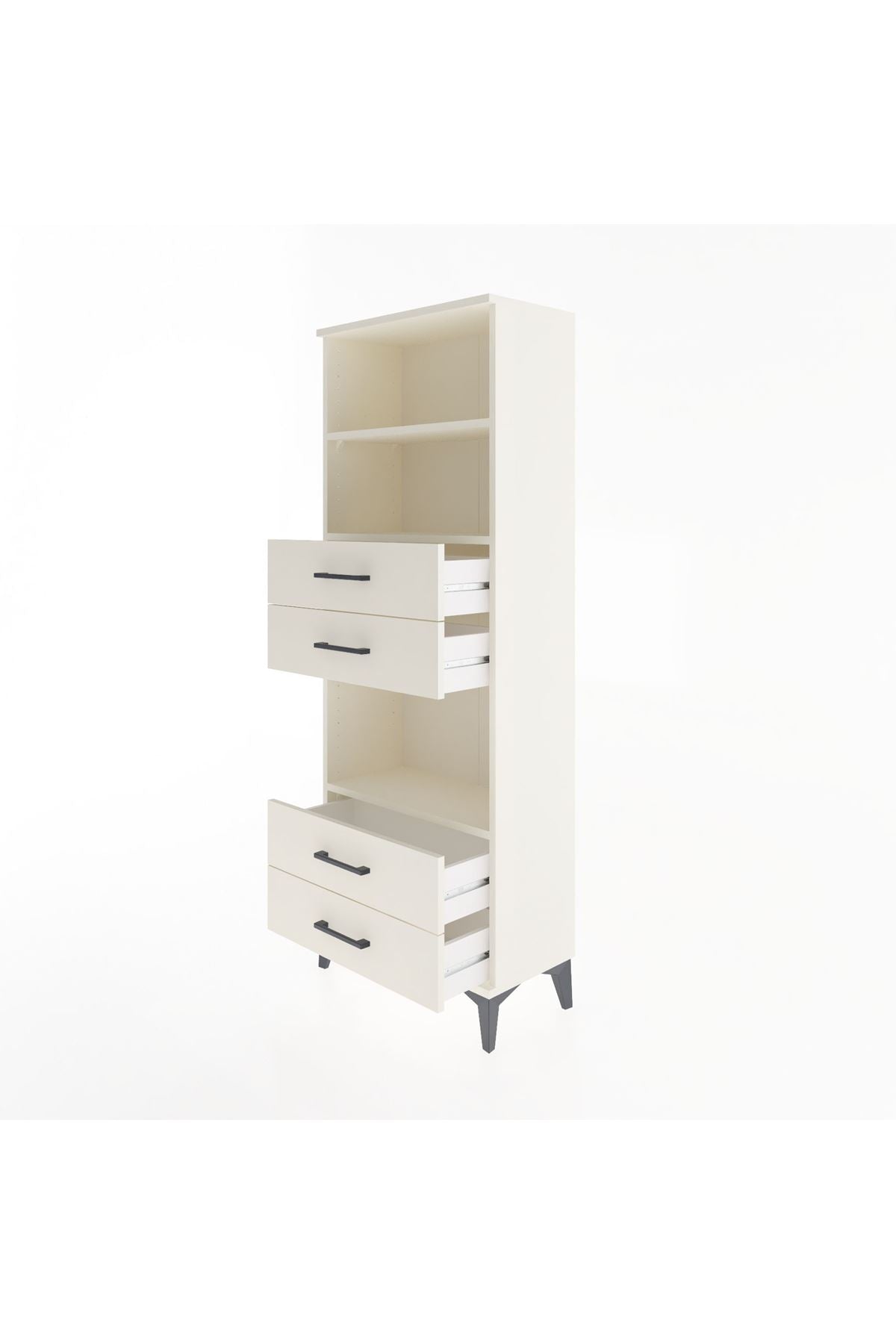 Arges Dolap 3 Raflı 4 Çekmeceli 60x30x163 Aytaşı-Aytaşı