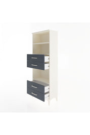 Arges Dolap 3 Raflı 4 Çekmeceli 60x30x163 Aytaşı-Antrasit