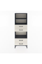 Arges Dolap 3 Raflı 4 Çekmeceli 60x30x163 Antrasit-Aytaşı