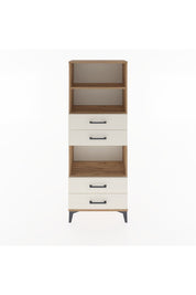 Arges Dolap 3 Raflı 4 Çekmeceli 60x30x163 Çam-Aytaşı