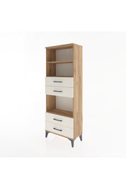 Arges Dolap 3 Raflı 4 Çekmeceli 60x30x163 Çam-Aytaşı