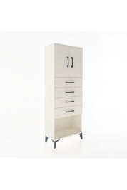 Arges Dolap 2 Raflı 4 Çekmeceli 2 Kapaklı 60x30x163 Aytaşı-Aytaşı