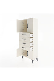 Arges Dolap 2 Raflı 4 Çekmeceli 4 Kapaklı 60x30x163 Aytaşı-Aytaşı