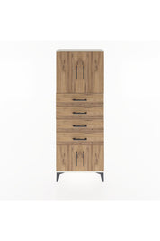 Arges Dolap 2 Raflı 4 Çekmeceli 4 Kapaklı 60x30x163 Aytaşı-Çam