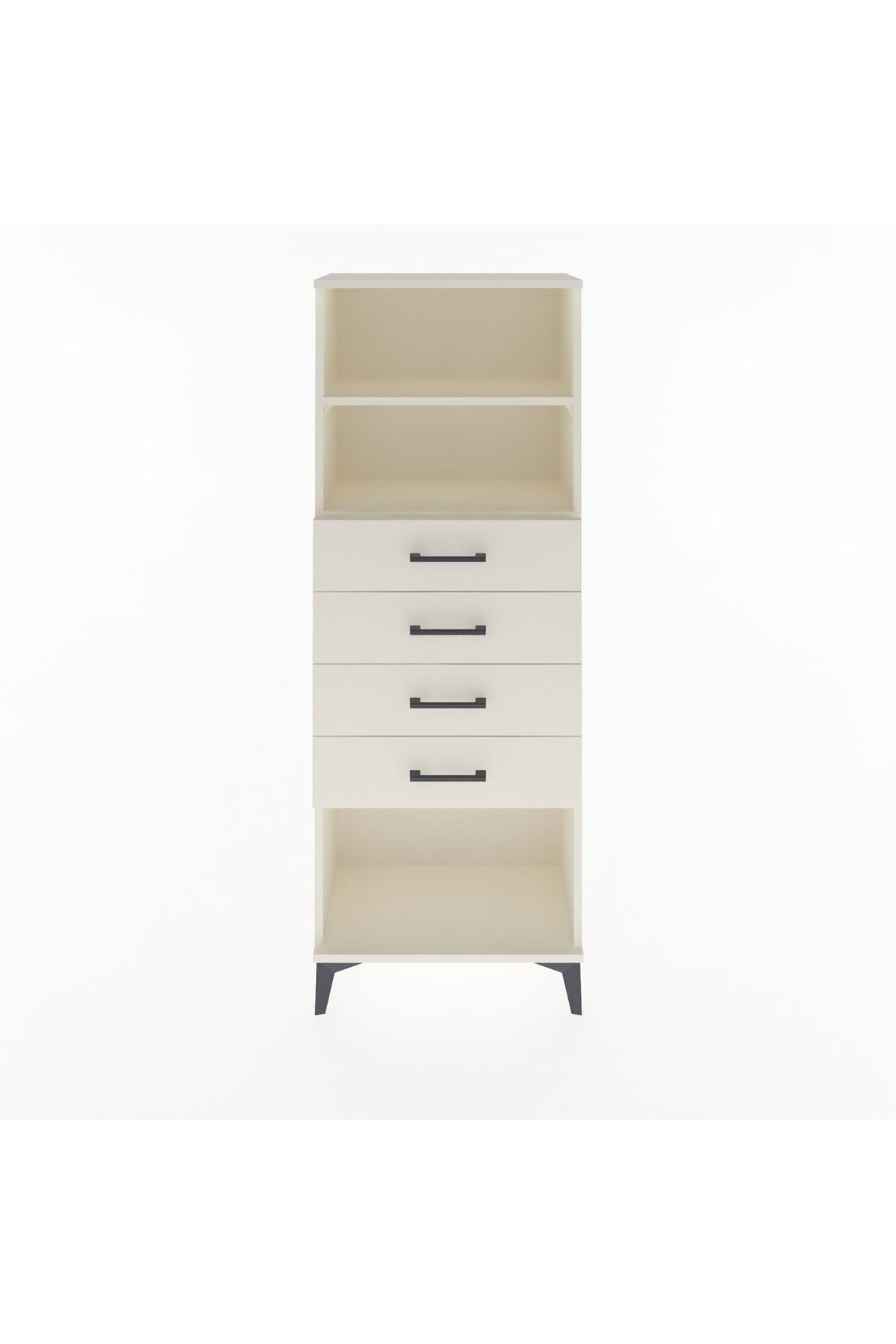 Arges Dolap 2 Raflı 4 Çekmeceli 60x30x163 Aytaşı-Aytaşı