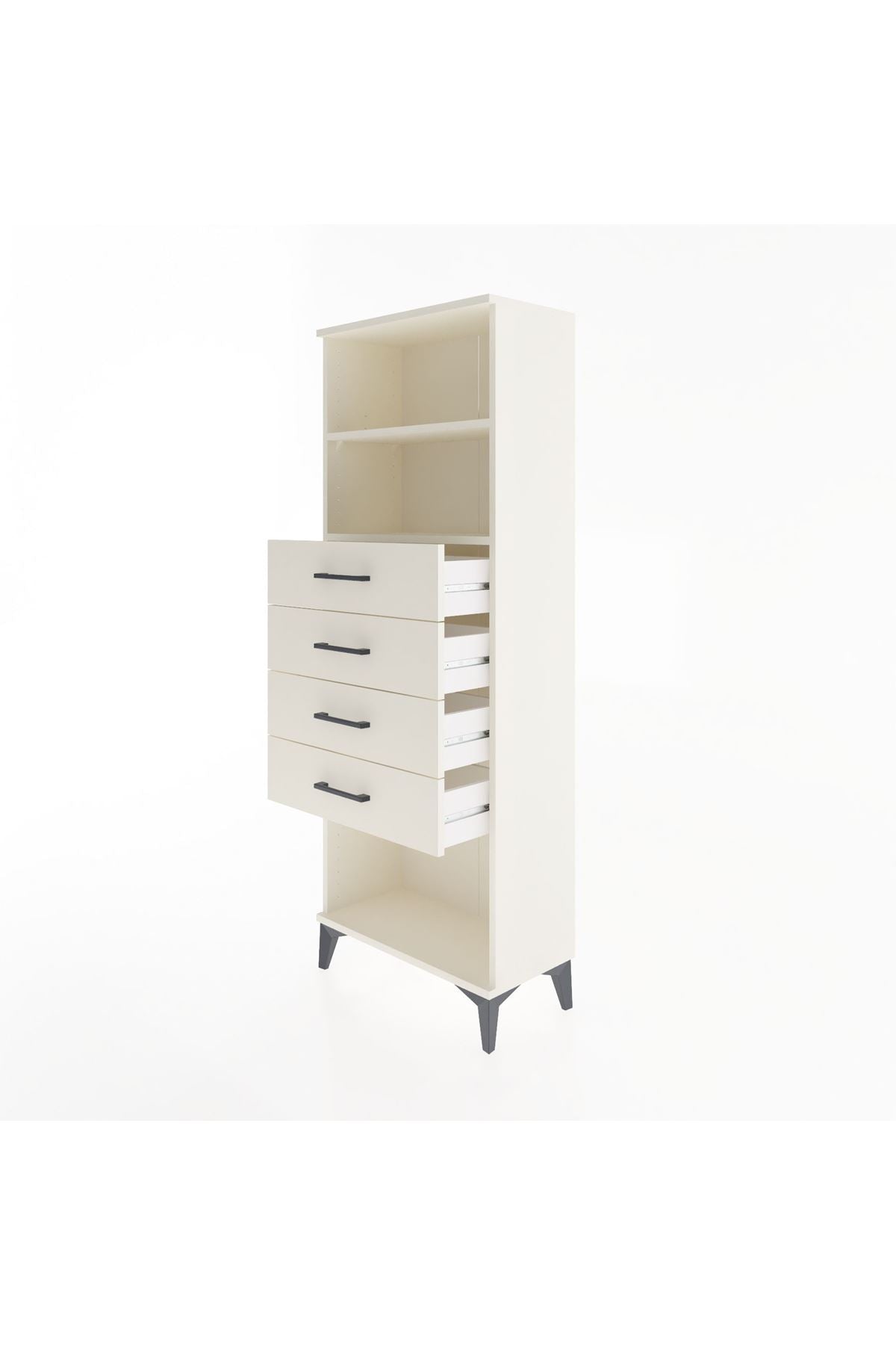 Arges Dolap 2 Raflı 4 Çekmeceli 60x30x163 Aytaşı-Aytaşı