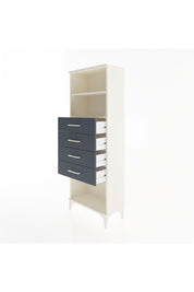 Arges Dolap 2 Raflı 4 Çekmeceli 60x30x163 Aytaşı-Antrasit