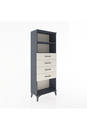 Arges Dolap 2 Raflı 4 Çekmeceli 60x30x163 Antrasit-Aytaşı