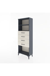 Arges Dolap 2 Raflı 4 Çekmeceli 60x30x163 Antrasit-Aytaşı