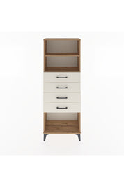 Arges Dolap 2 Raflı 4 Çekmeceli 60x30x163 Çam-Aytaşı