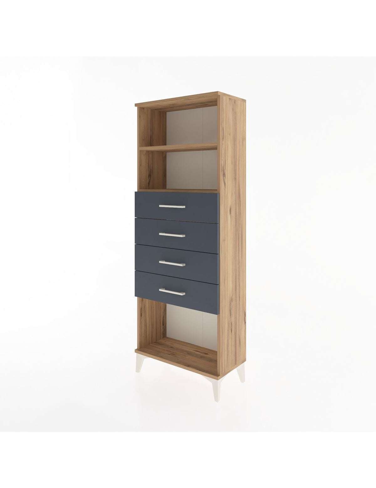 Arges Dolap 2 Raflı 4 Çekmeceli 60x30x163 - S20M096V8A