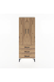 Arges Dolap 4 Raflı 3 Çekmeceli 2 Kapaklı 60x30x163 Aytaşı-Çam