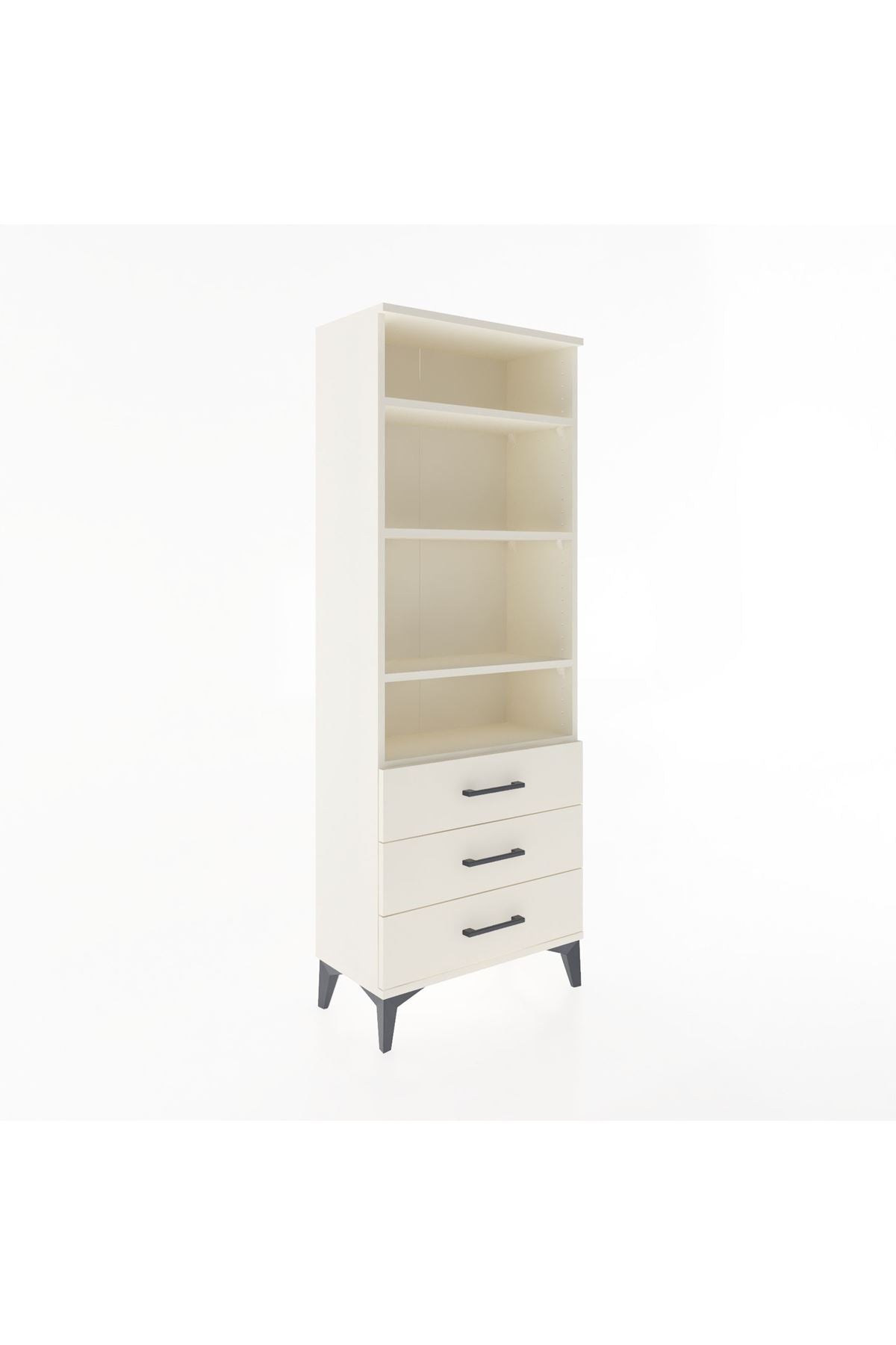 Arges Dolap 4 Raflı 3 Çekmeceli 60x30x163 Aytaşı-Aytaşı