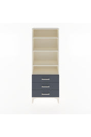 Arges Dolap 4 Raflı 3 Çekmeceli 60x30x163 Aytaşı-Antrasit