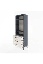 Arges Dolap 4 Raflı 3 Çekmeceli 60x30x163 Antrasit-Aytaşı