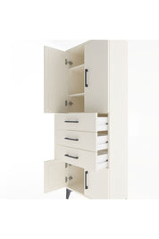Arges Dolap 3 Raflı 3 Çekmeceli 4 Kapaklı 60x30x163 Aytaşı-Aytaşı