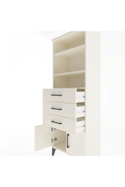 Arges Dolap 3 Raflı 3 Çekmeceli 2 Kapaklı 60x30x163 Aytaşı-Aytaşı
