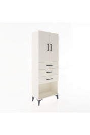 Arges Dolap 3 Raflı 3 Çekmeceli 2 Kapaklı 60x30x163 Aytaşı-Aytaşı