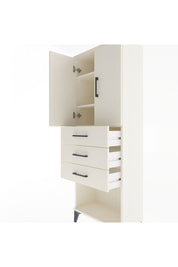Arges Dolap 3 Raflı 3 Çekmeceli 2 Kapaklı 60x30x163 Aytaşı-Aytaşı
