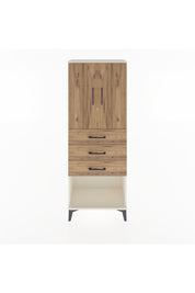 Arges Dolap 3 Raflı 3 Çekmeceli 2 Kapaklı 60x30x163 Aytaşı-Çam
