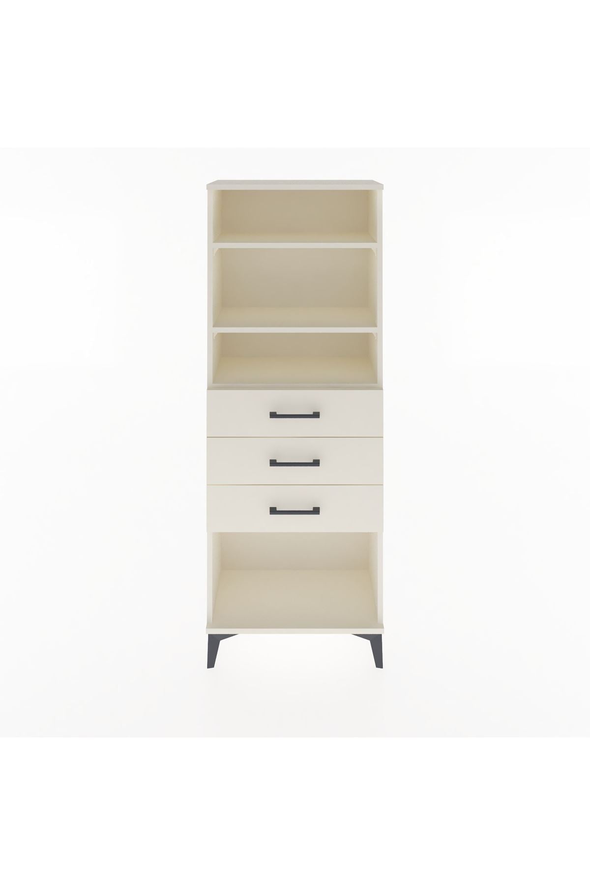 Arges Dolap 3 Raflı 3 Çekmeceli 60x30x163 Aytaşı-Aytaşı