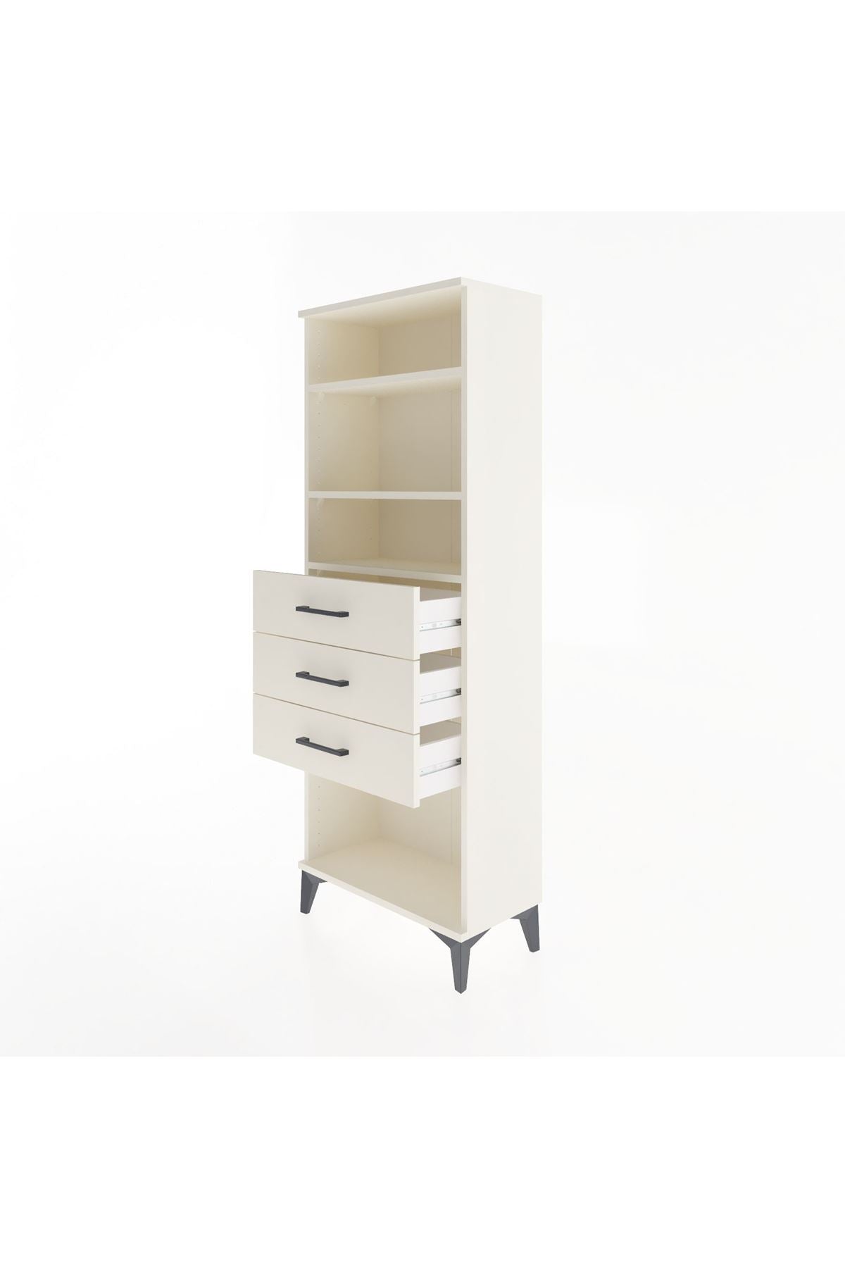 Arges Dolap 3 Raflı 3 Çekmeceli 60x30x163 Aytaşı-Aytaşı