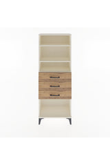 Arges Dolap 3 Raflı 3 Çekmeceli 60x30x163