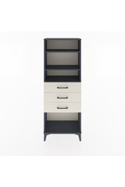 Arges Dolap 3 Raflı 3 Çekmeceli 60x30x163 Antrasit-Aytaşı