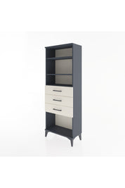 Arges Dolap 3 Raflı 3 Çekmeceli 60x30x163 Antrasit-Aytaşı