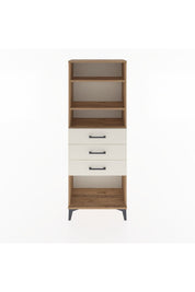 Arges Dolap 3 Raflı 3 Çekmeceli 60x30x163 Çam-Aytaşı